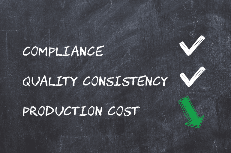 compliance Total Compliance, High Quality and Consistency at Lowest Production Cost?