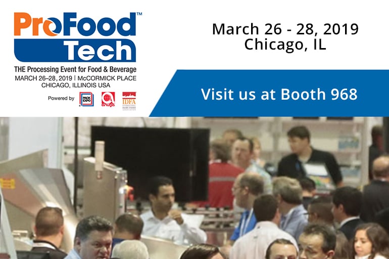 PFT Logo Come see us at ProFoodTech 2019!
